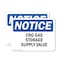 Signmission CNG Gas Storage Supply Valve OSHA Notice Sign, Vinyl Decal, 10in W x 7in L, 2PK OS-2PACK-NS-D-710-L-10692 - alternate 1